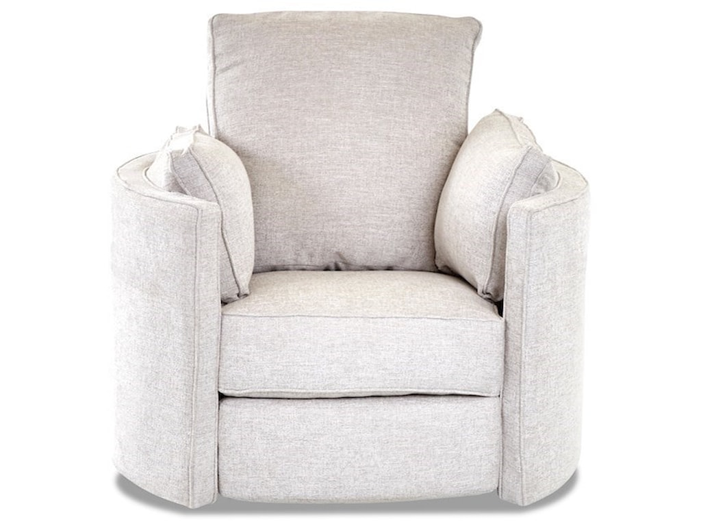 Klaussner Ryder Transitional Reclining Swivel Chair | Sheely's